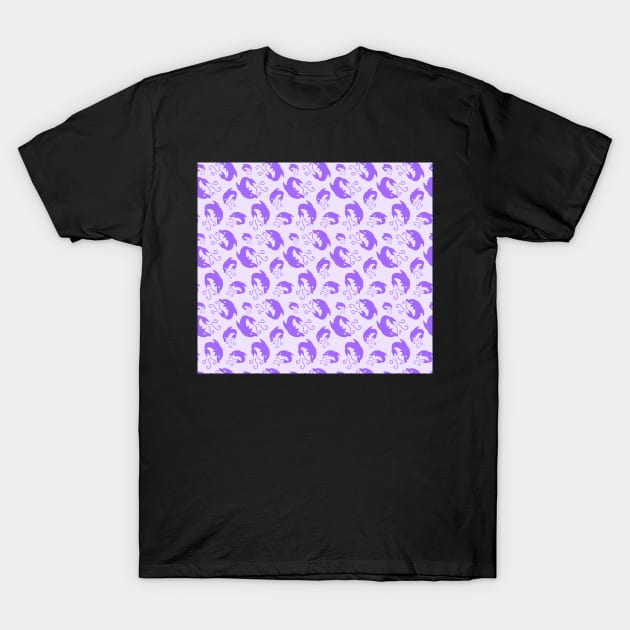 Lilac dolphins T-Shirt by rocioam7